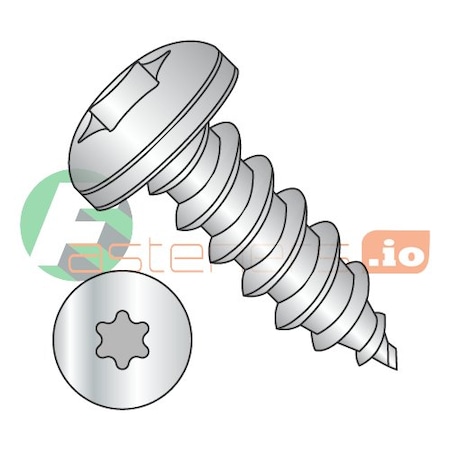 Newport Fasteners Self-Drilling Screw, #2 x 1/4 in, Plain 18-8 Stainless Steel Pan Head Torx Drive, 5000 PK 115156